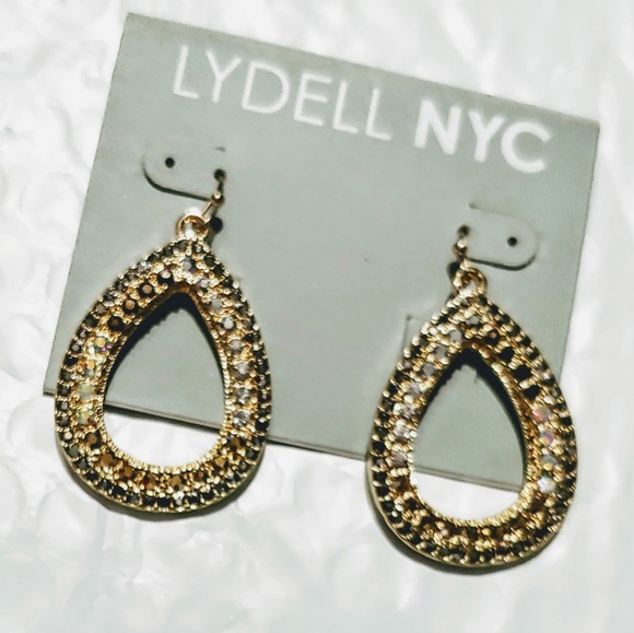 Crystal Pave Teardrop Earrings - Picture 4 of 6